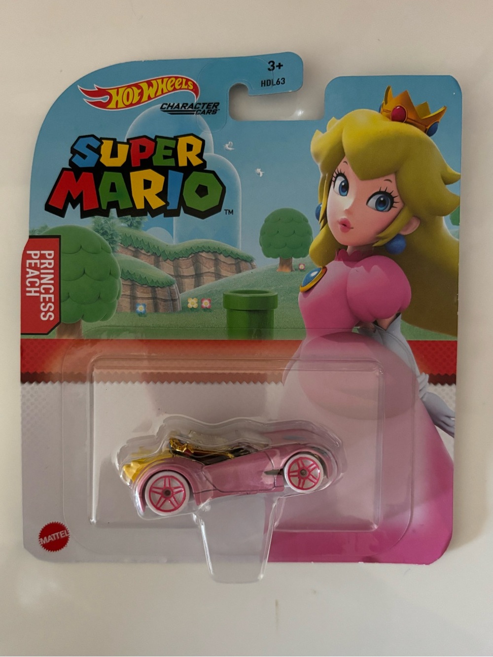 Super Mario Princess Peach Pink Character Car